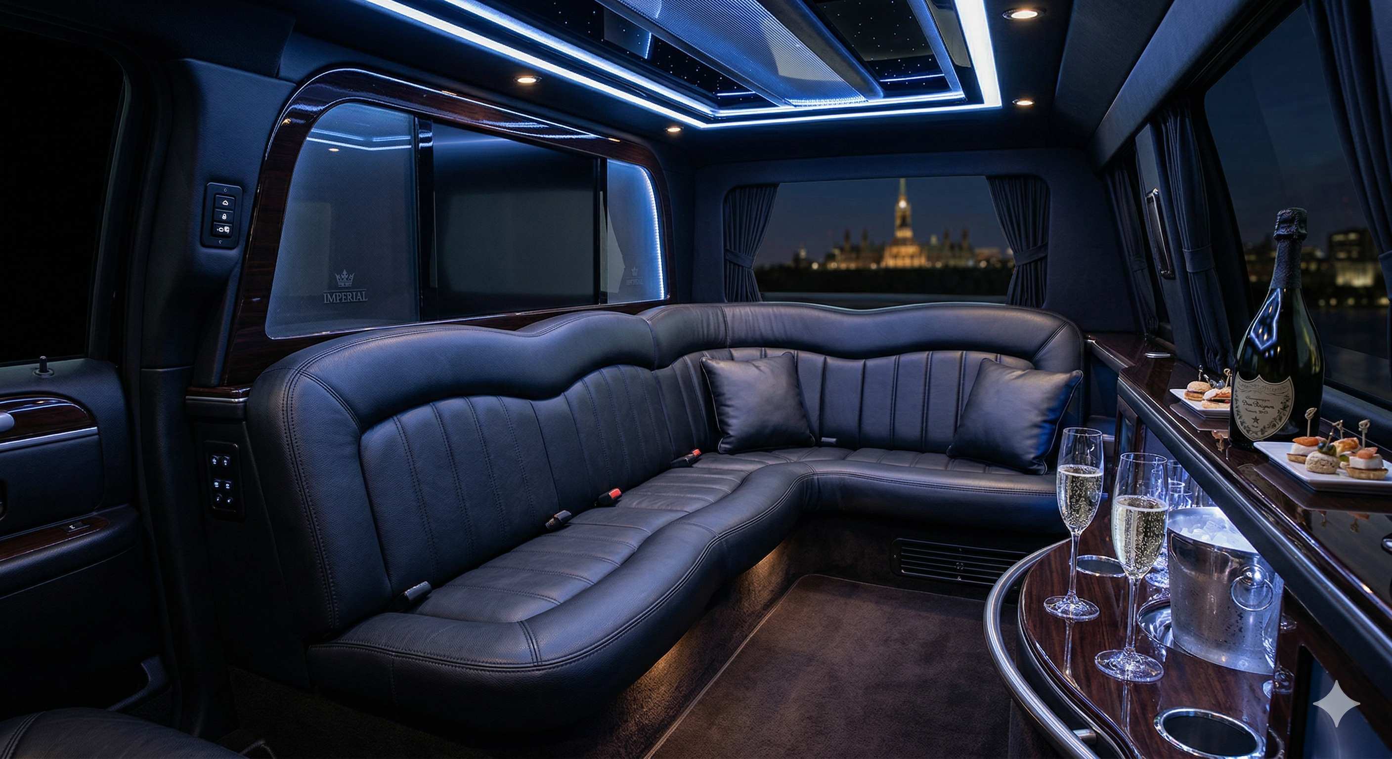 Imperial Transportation — Luxury Limousine Interior